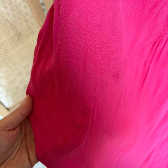 Tibi hot pink skinny strap dress new york midi slip size 12 - Picture 6 of 6